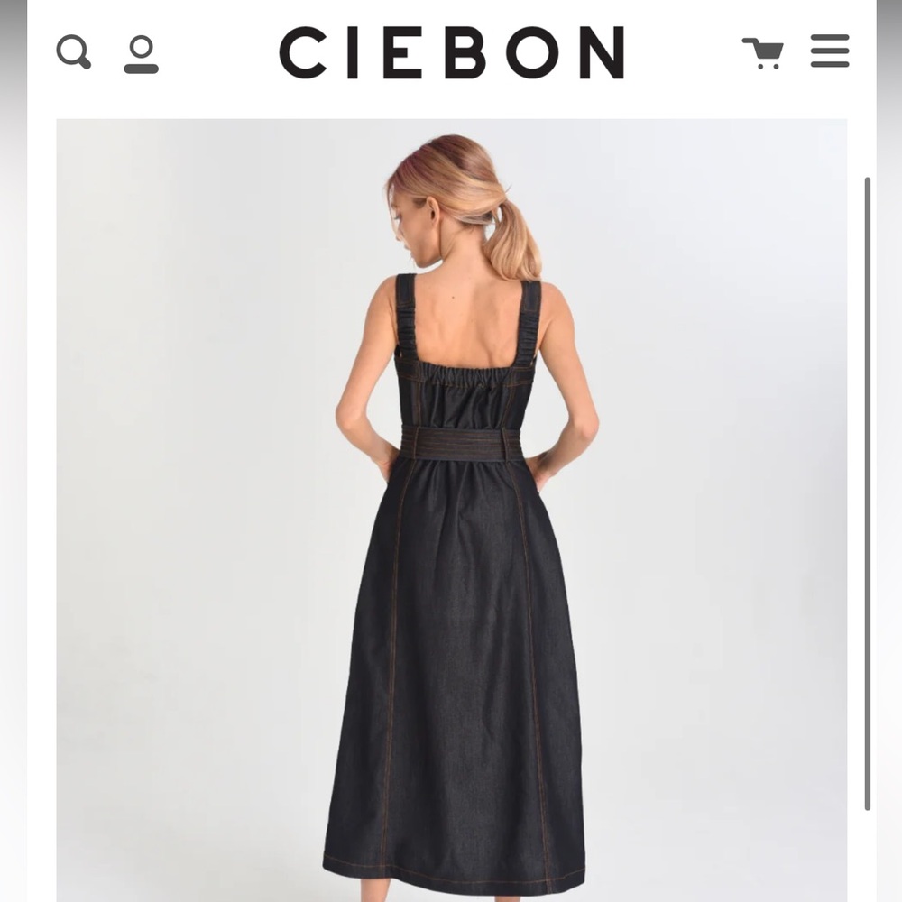 Ciebon Drew Seamed Denim Maxi Dress - Picture 2 of 9